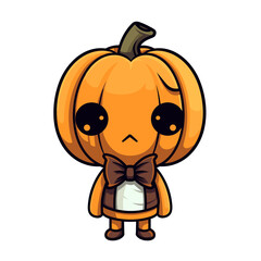 Pumpkin toy vector clipart. Good for fashion fabrics, children’s clothing, T-shirts, postcards, email header, wallpaper, banner, events, covers, advertising, and more.