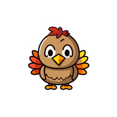 Cute little turkey vector clipart. Good for fashion fabrics, children’s clothing, T-shirts, postcards, email header, wallpaper, banner, events, covers, advertising, and more.
