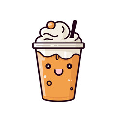 Autumn fall coffee glass vector clipart. Good for fashion fabrics, children’s clothing, T-shirts, postcards, email header, wallpaper, banner, events, covers, advertising, and more.