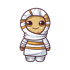 Cute scary toy Halloween character vector clipart. Good for fashion fabrics, children’s clothing, T-shirts, postcards, email header, wallpaper, banner, events, covers, advertising, and more.