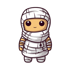 Cute scary toy Halloween character vector clipart. Good for fashion fabrics, children’s clothing, T-shirts, postcards, email header, wallpaper, banner, events, covers, advertising, and more.