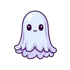 Obraz premium Cute ghost vector clipart. Good for fashion fabrics, children’s clothing, T-shirts, postcards, email header, wallpaper, banner, events, covers, advertising, and more.