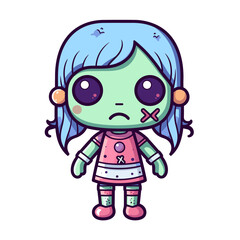 Cute scary toy vector clipart. Good for fashion fabrics, children’s clothing, T-shirts, postcards, email header, wallpaper, banner, events, covers, advertising, and more.