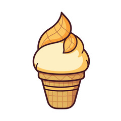 Autumn fall ice-cream vector clipart. Good for fashion fabrics, children’s clothing, T-shirts, postcards, email header, wallpaper, banner, events, covers, advertising, and more.