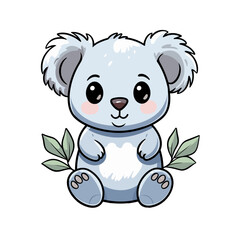 Cute koala vector clipart. Good for fashion fabrics, children’s clothing, T-shirts, postcards, email header, wallpaper, banner, events, covers, advertising, and more.