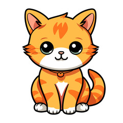 Cute cat vector clipart. Good for fashion fabrics, children’s clothing, T-shirts, postcards, email header, wallpaper, banner, events, covers, advertising, and more.