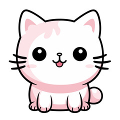 Cute cat vector clipart. Good for fashion fabrics, children’s clothing, T-shirts, postcards, email header, wallpaper, banner, events, covers, advertising, and more.