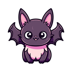 Cute bat vector clipart. Good for fashion fabrics, children’s clothing, T-shirts, postcards, email header, wallpaper, banner, events, covers, advertising, and more.