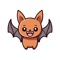 Cute bat vector clipart. Good for fashion fabrics, children’s clothing, T-shirts, postcards, email header, wallpaper, banner, events, covers, advertising, and more.