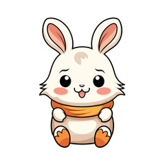 Cute bunny vector clipart. Good for fashion fabrics, children’s clothing, T-shirts, postcards, email header, wallpaper, banner, events, covers, advertising, and more.