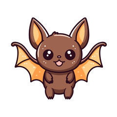 Bat vector clipart. Good for fashion fabrics, children’s clothing, T-shirts, postcards, email header, wallpaper, banner, events, covers, advertising, and more.