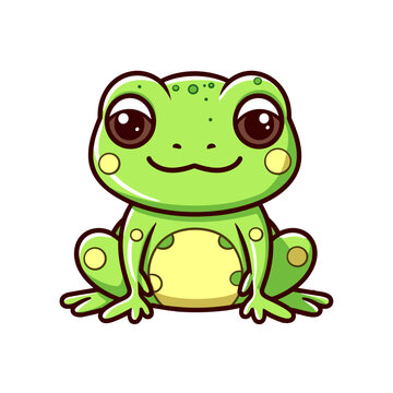 Cute frog vector clipart. Good for fashion fabrics, children’s clothing, T-shirts, postcards, email header, wallpaper, banner, events, covers, advertising, and more.