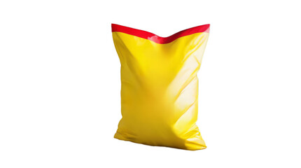 yellow Fertilizer bag transparent, white background, isolate, png