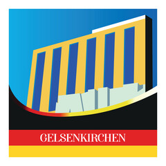 Euro 2024 Germany with flag....