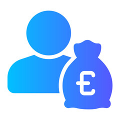 income gradient icon