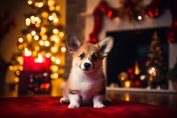 cute corgi christmas