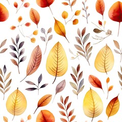 Obraz premium Seamless flowers illustration, created by AI.