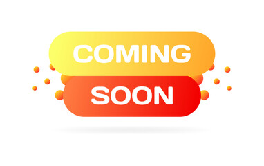 Coming soon sign. Flat, color, coming soon icon, coming soon. Vector icon