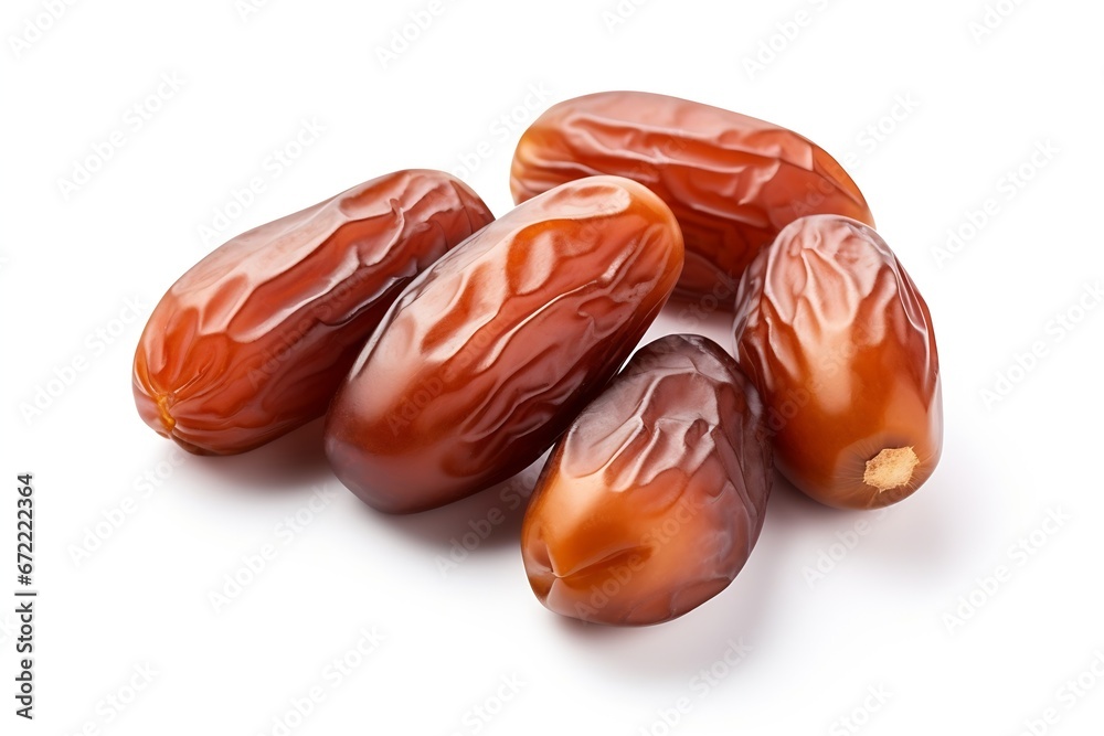 Poster Generative AI : Dates isolated on white background