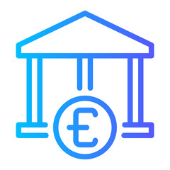 bank gradient icon