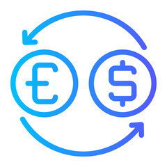 exchange gradient icon