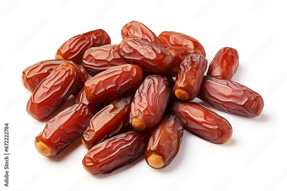 Poster Generative AI : Dates isolated on white background