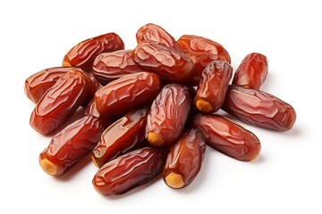 Generative AI : Dates isolated on white background
