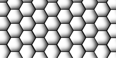 Abstract white background with hexagon and hexagonal background. geometric mesh cell texture. Luxury white pattern with hexagons. Vector illustration.3D futuristic abstract honeycomb mosaic background