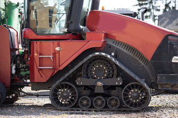 Fototapeta premium a vehicle for agricultural activity, a machine for processing fields, farm implements