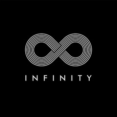 line art Infinity logo design vector template.