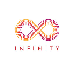 Infinity logo design inspiration vector template