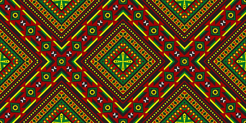 Geometric ethnic oriental ikat pattern traditional Design.Geometric ethnic oriental pattern traditional Design for background,carpet,wallpaper,clothing,wrapping,fabric,embroidery style.wave.line.Eps10