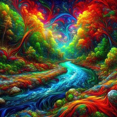 abstract fractal background