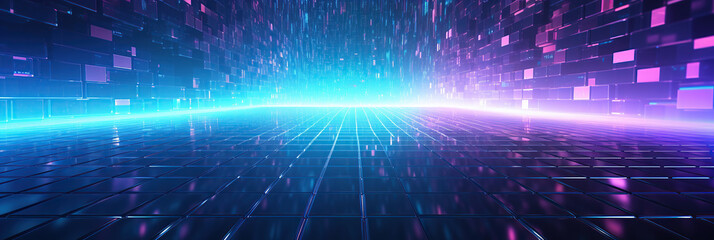 Obraz premium Abstract backgrounds, Abstract matrix like background.
