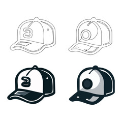 vector baseball cap
