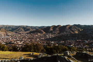 Fototapeta premium ruins of ancient inca cities close to Cusco