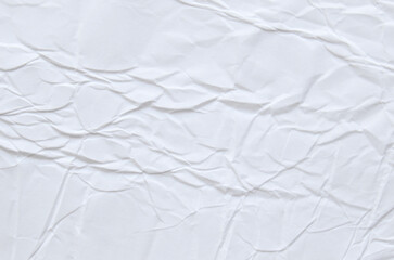 crumpled paper isolated on white	