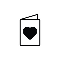 love greeting card icon vector