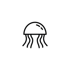jellyfish icon vector jelly fish sign