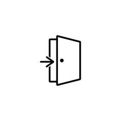 door exit  - vector icon