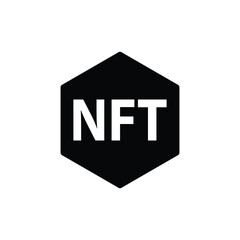 nft icon vector, cryptocurrency blockchain icon