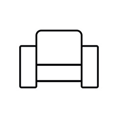 armchair icon vector chair  icon 