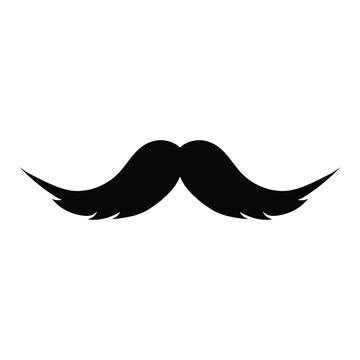  mustache icon  vector barber sign 