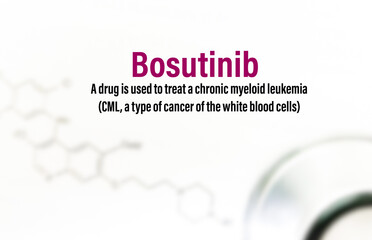 Bosutinib, is a therapeutic drug used to treat chronic myeloid leukemia (CML) a type of cancer of...