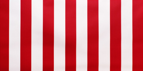 background of red and white stripe pattern on fabric. Generative Ai.