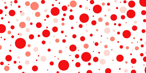 red dots pattern, white background.
