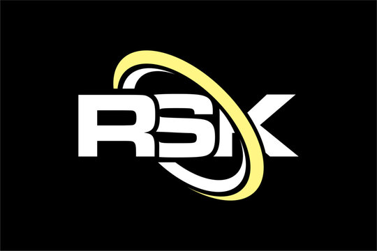 RSK creative letter logo design vector icon illustration