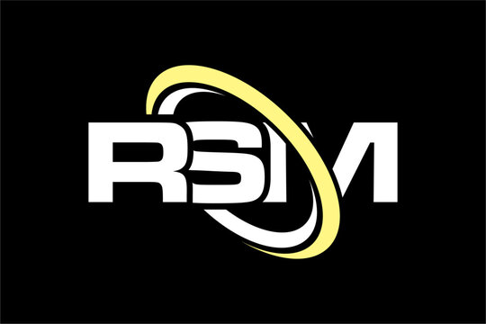 RSM creative letter logo design vector icon illustration
