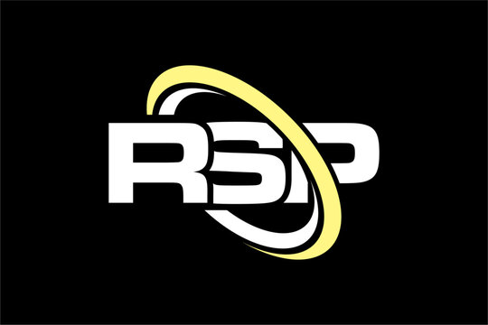 RSP creative letter logo design vector icon illustration