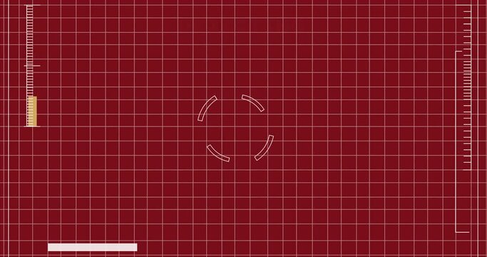 HUD scanning screen. Cyborg POV. Overlay screen.
